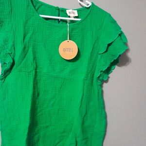 BIBI Green Women's Top
